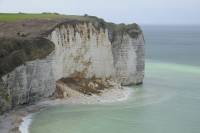 Erosion de la falaise en Pays de Caux (Normandie)
